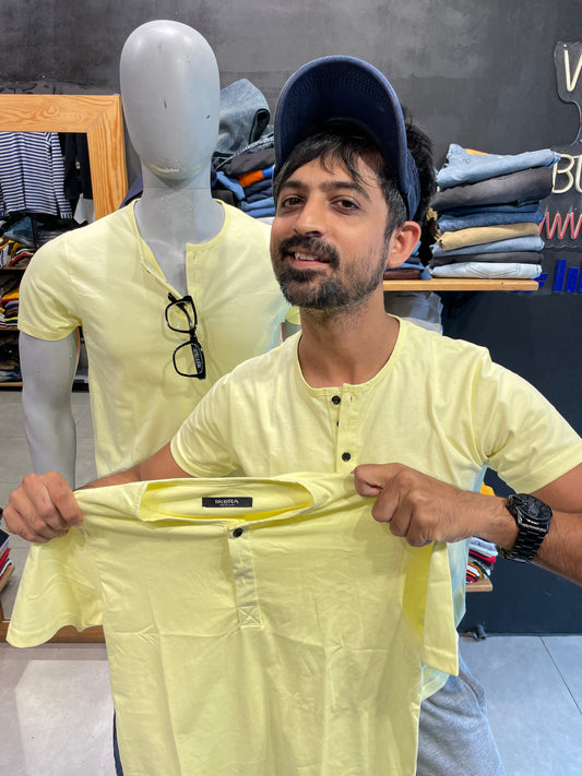 Light Lemon Henley