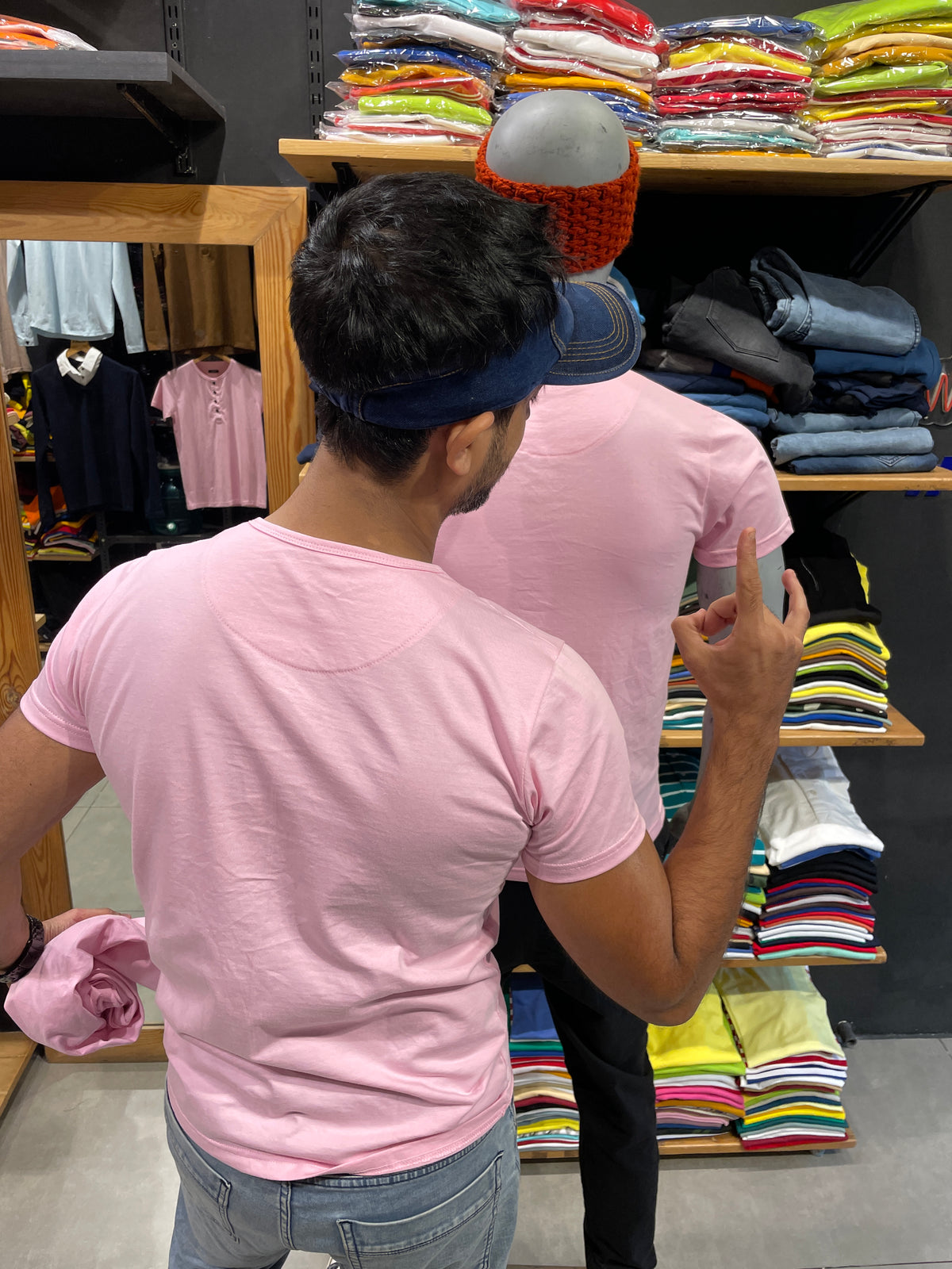 Pink Henley Tshirt