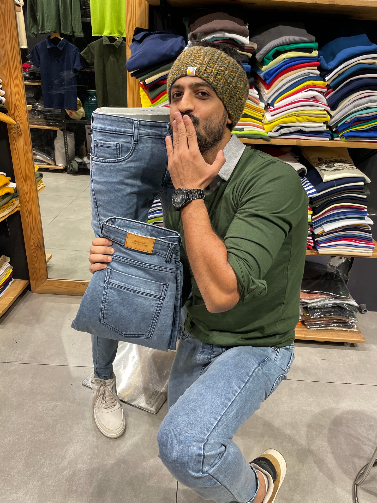 Mid Blue Jeans