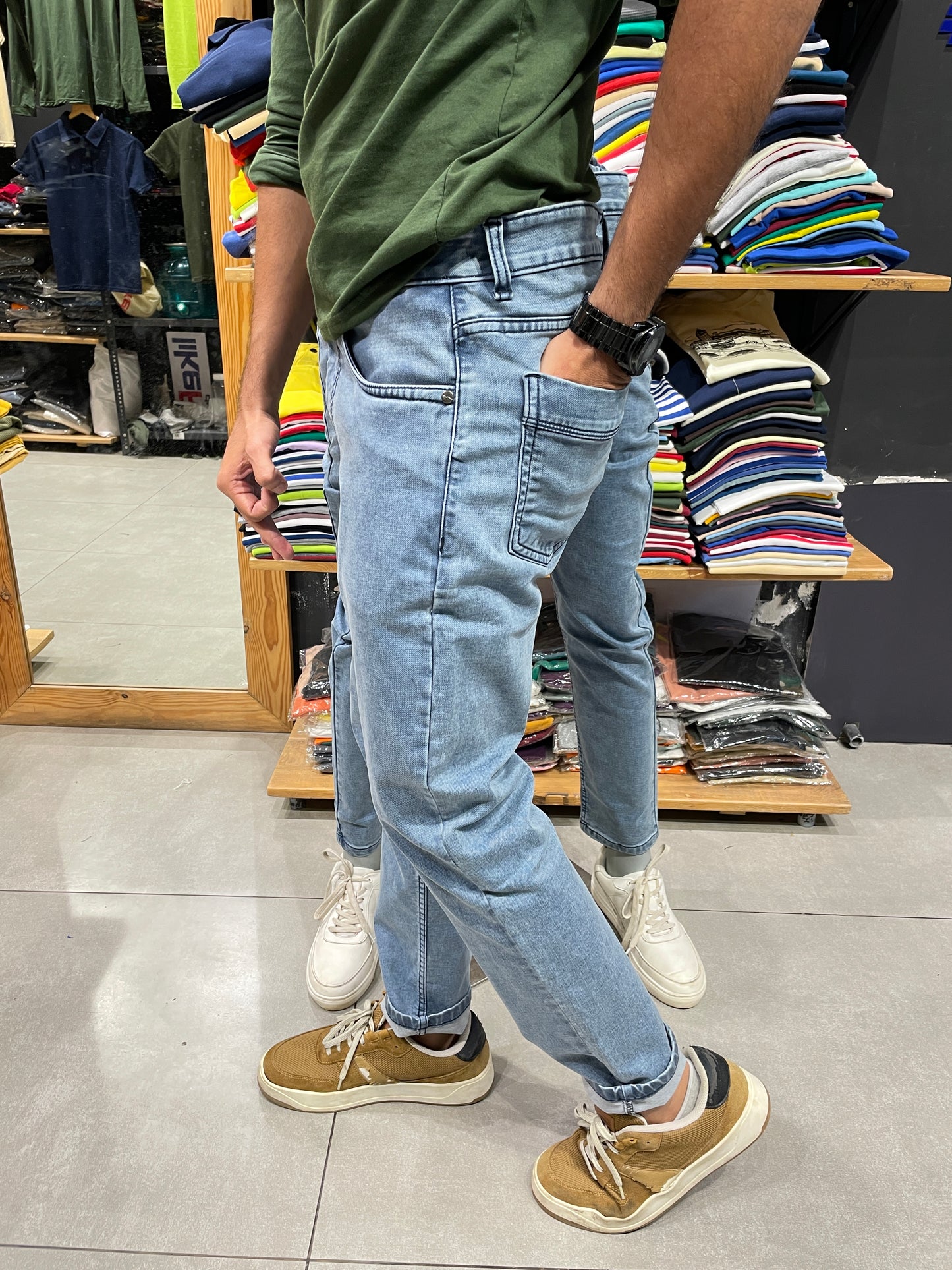 Mid Blue Jeans