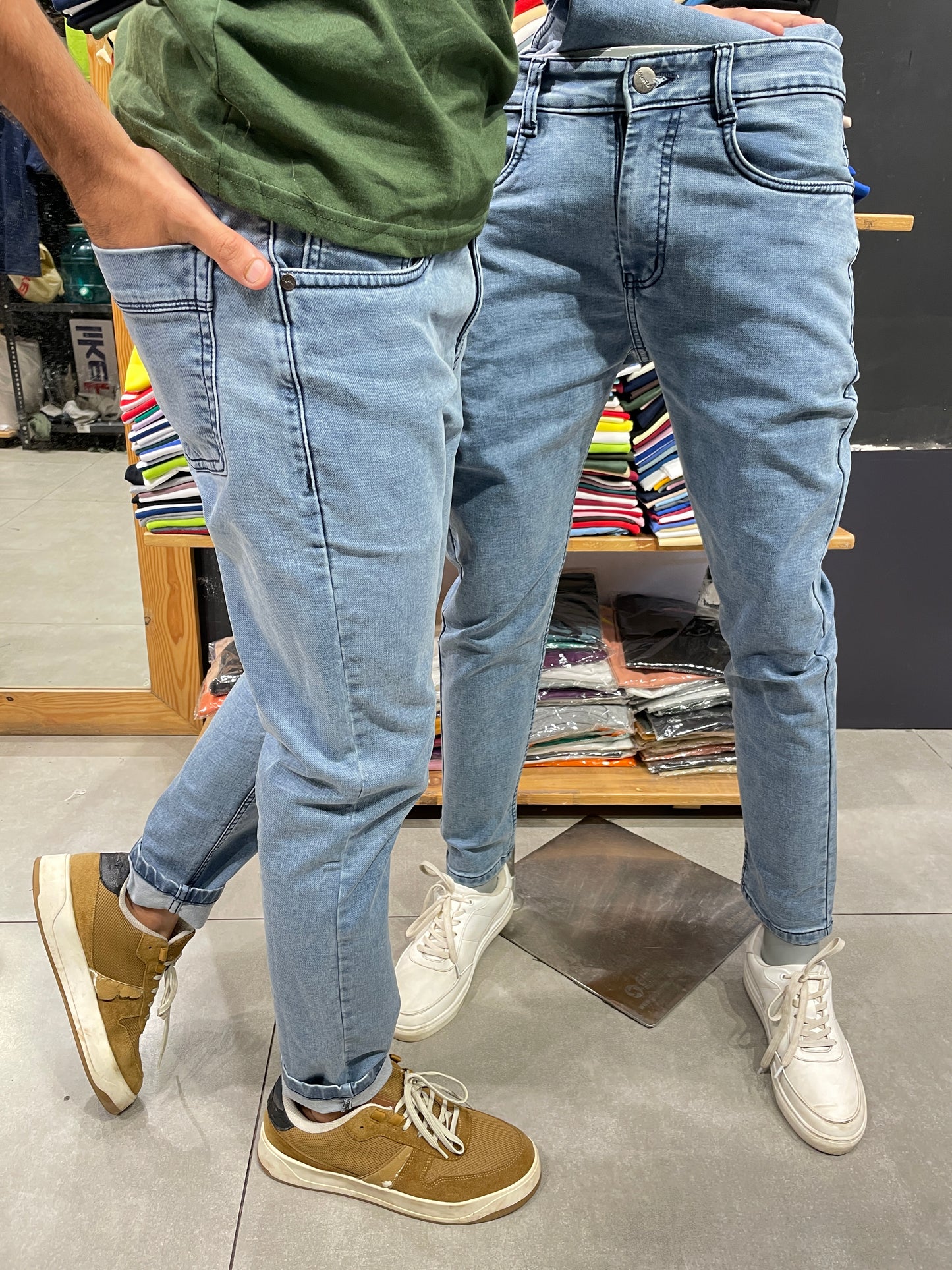 Mid Blue Jeans