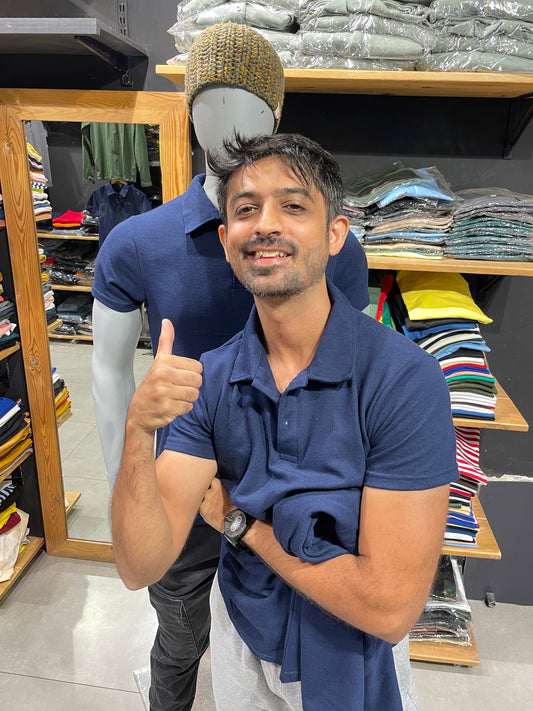 Navy Polo Tshirt