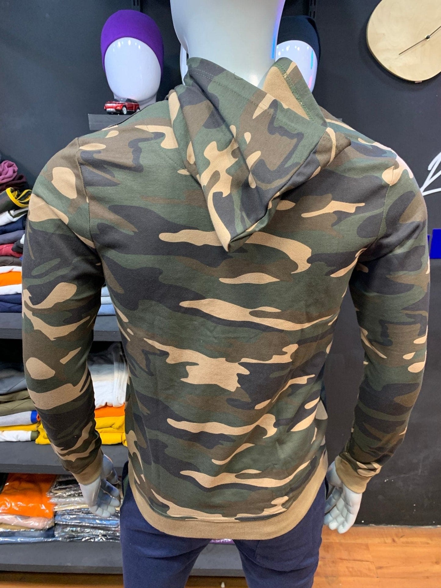 Army Brown Hoodie - likera Clothing Co