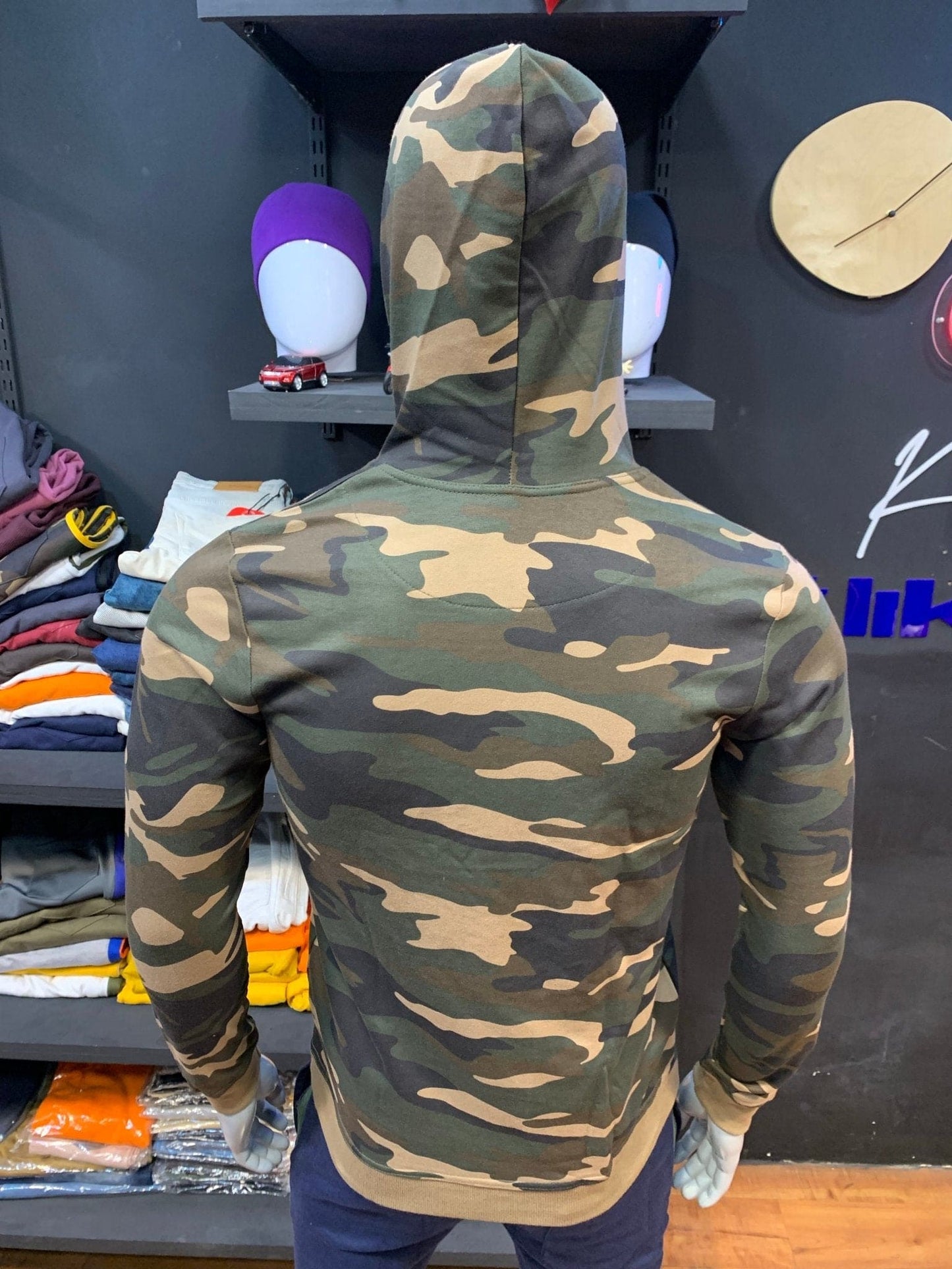 Army Brown Hoodie - likera Clothing Co