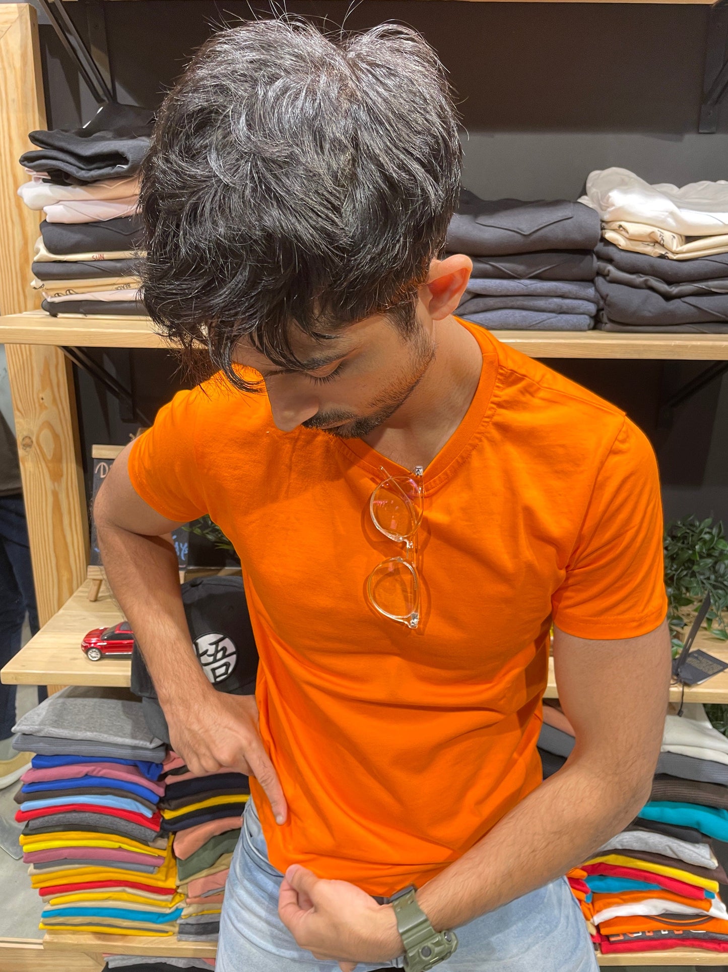 Orange Basic Tshirt (Use discount code BASIC999 for three colours or above)