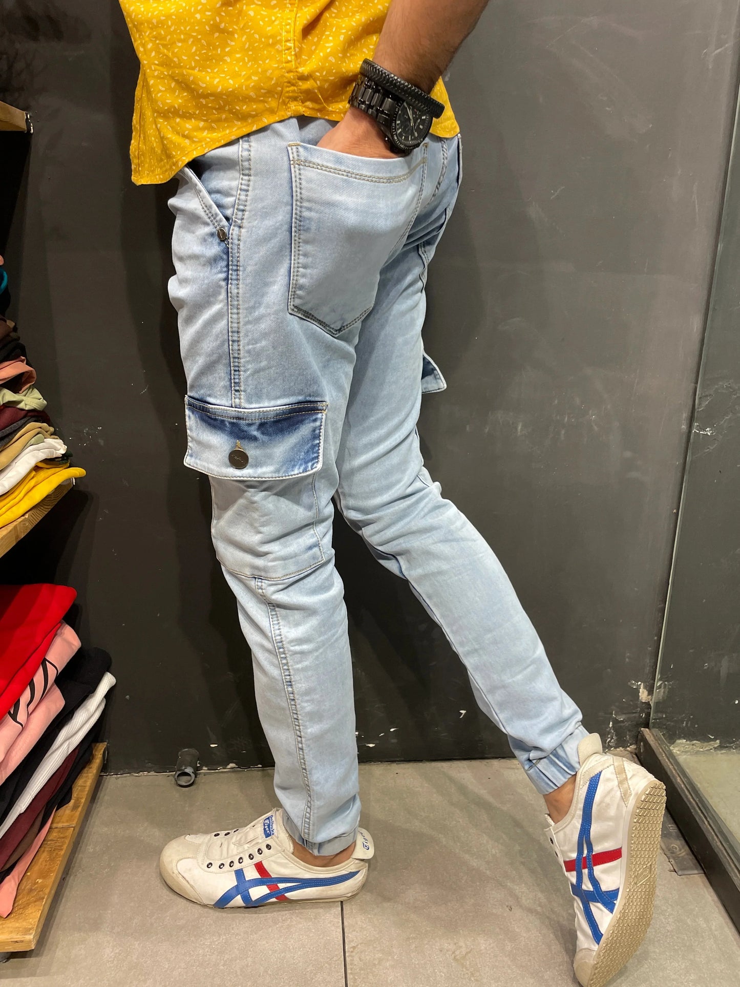 Light Blue Jogger Jeans