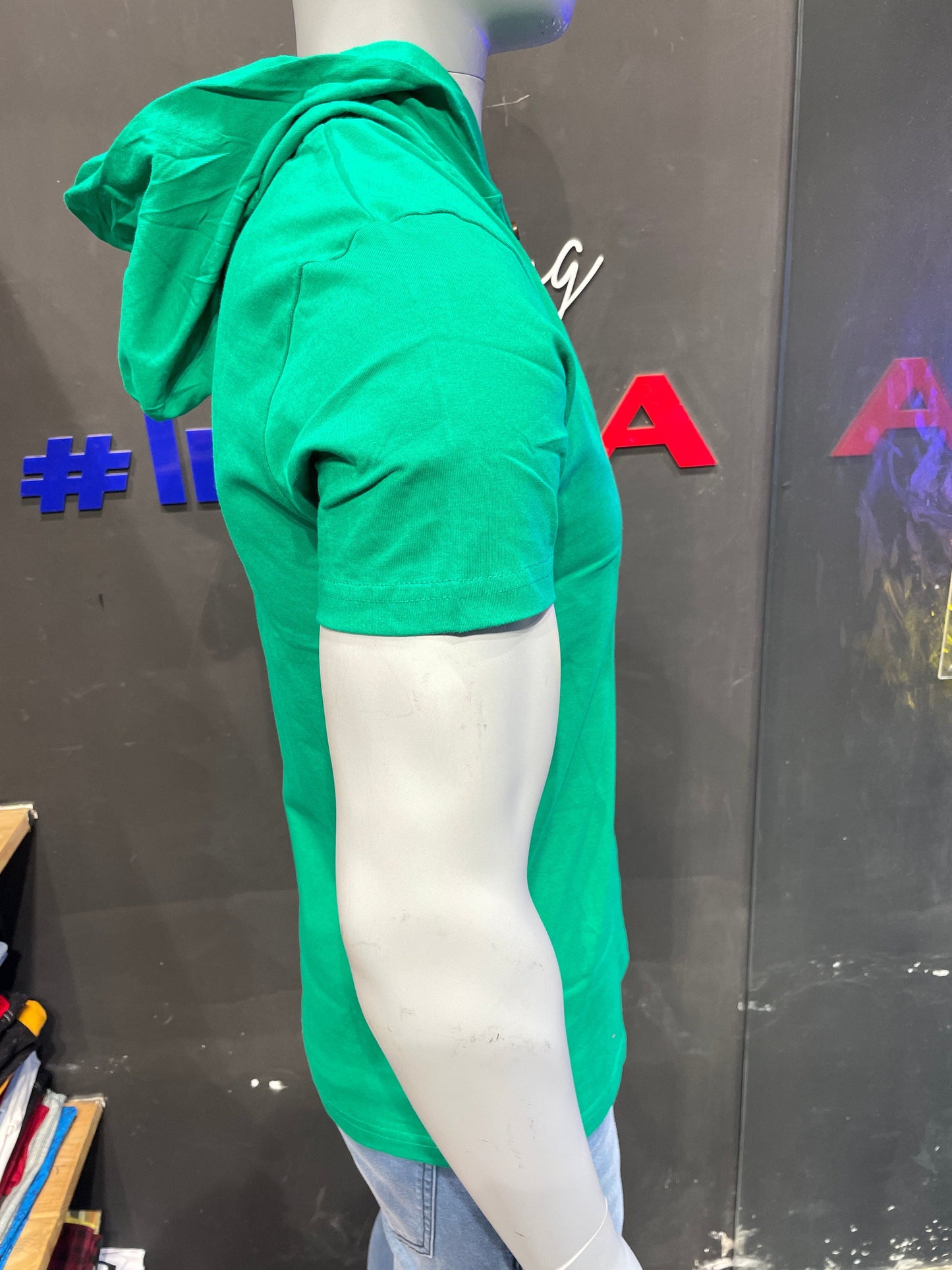 Green Hooded Tee